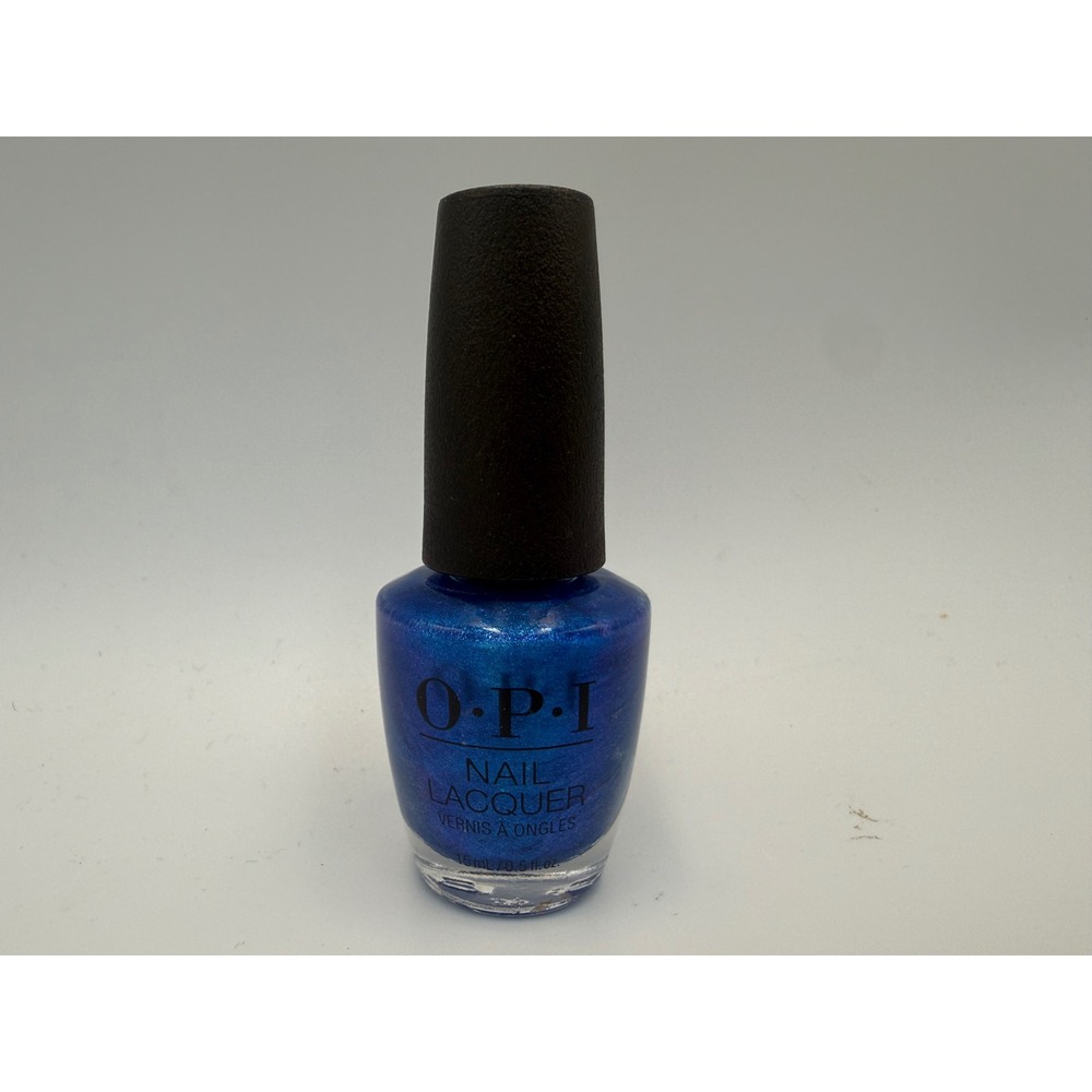OPI Do You Sea What I Sea? NL F84 Discontinued Metallic Blue Nail Polish Full